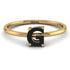G Letter - Initial Gold Diamond Ring