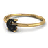 G Letter - Initial Gold Diamond Ring