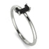 J Letter - Initial White Gold Diamond Ring