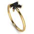 K Letter - Initial Gold Diamond Ring