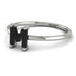 M Letter - Initial White Gold Diamond Ring