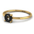 O Letter - Initial Gold Diamond Ring