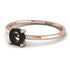 O Letter - Initial Rose Gold Diamond Ring