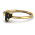 P Letter - Initial Gold Diamond Ring
