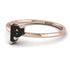 P Letter - Initial Rose Gold Diamond Ring