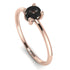 Q Letter - Initial Rose Gold Diamond Ring