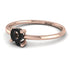 Q Letter - Initial Rose Gold Diamond Ring