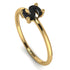 S Letter - Initial Gold Diamond Ring