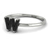 W Letter - Initial White Gold Diamond Ring