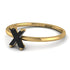 X Letter - Initial Gold Diamond Ring