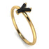 Y Letter - Initial Gold Diamond Ring
