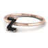 Z Letter - Initial Rose Gold Diamond Ring