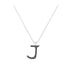 J - Letter Name Necklace Initial Necklace