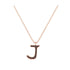 J - Letter Name Necklace Initial Necklace