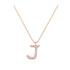 J - Letter Name Necklace Initial Necklace
