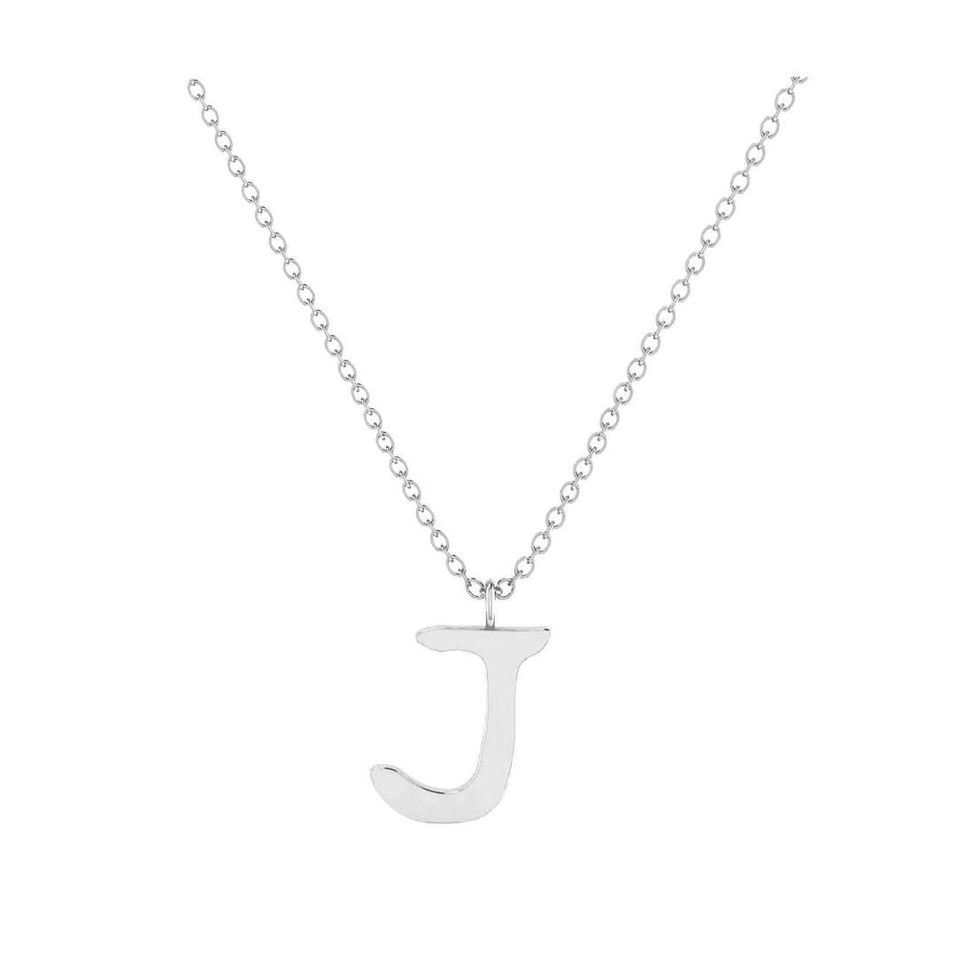 J - Letter Name Necklace Initial Necklace