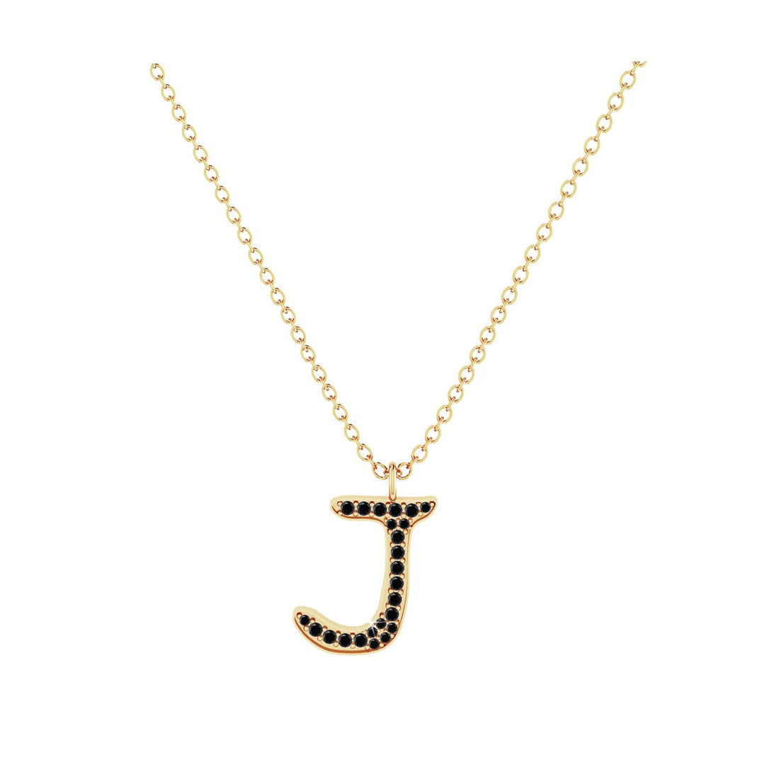 J - Letter Name Necklace Initial Necklace