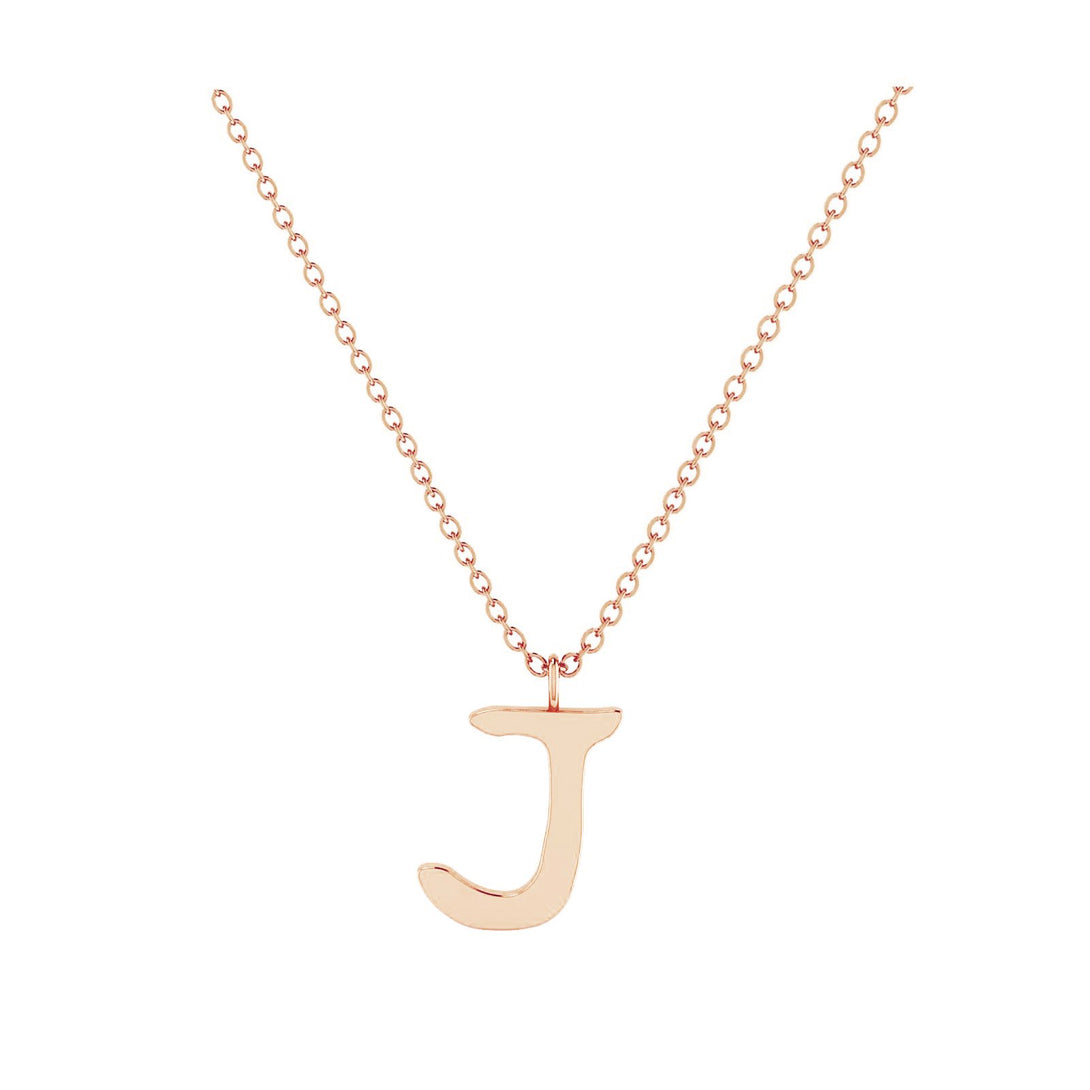 J - Letter Name Necklace Initial Necklace