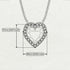 4.7Ct Diamond Halo Heart Necklace - Jaylene No. 33