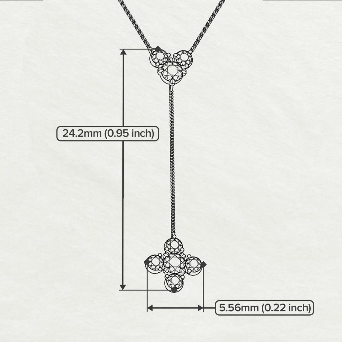 Tie Black Diamond Necklace Compass - Julissa No. 8