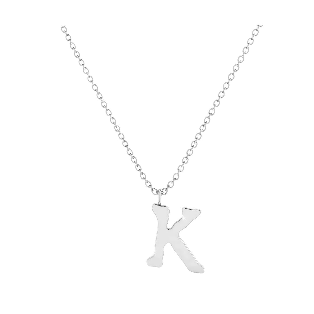 K - Letter Name Necklace Initial Necklace