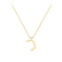 Kaf - Hebrew Alef-Bet letter diamond Necklace - Kaf letter
