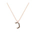 Kaf - Hebrew Alef-Bet letter diamond Necklace - Kaf letter