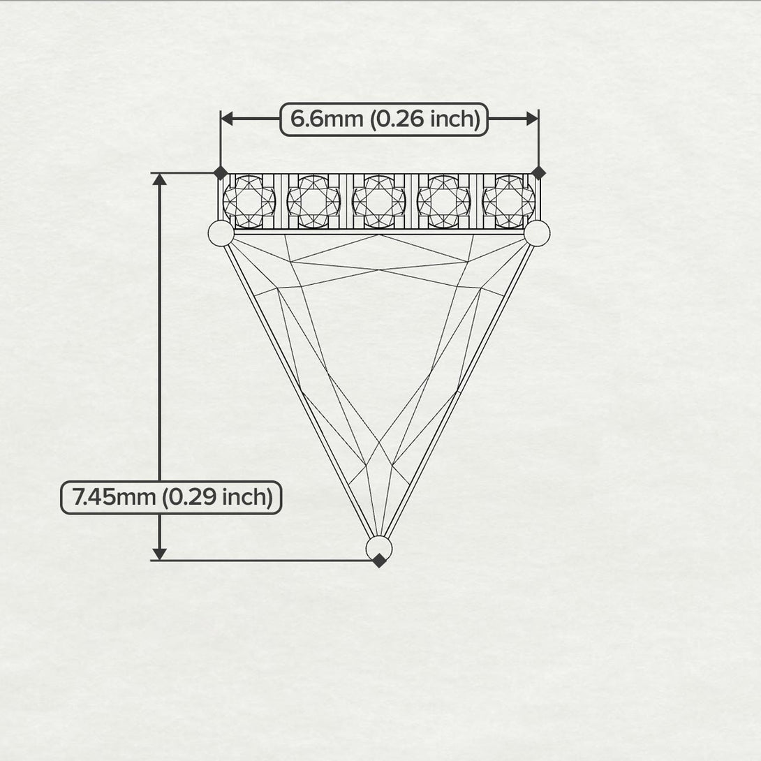 Triangle Black Diamond Earrings Stud - Kairi No. 7