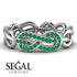 Knot Infinity Emerald Ring - Josephine No. 6