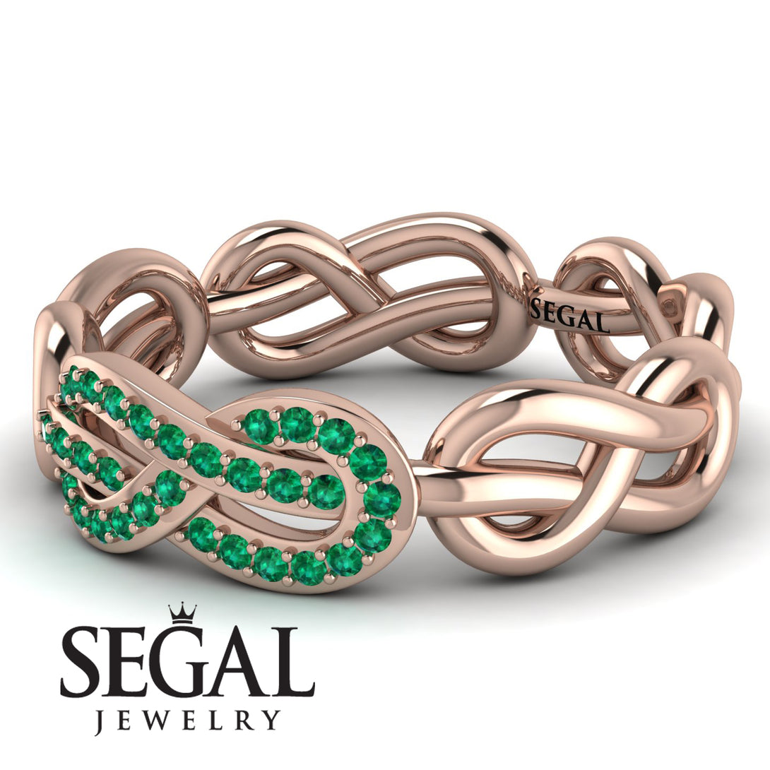 Knot Infinity Emerald Ring - Josephine No. 5