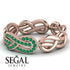 Knot Infinity Emerald Ring - Josephine No. 5
