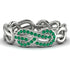 Knot Infinity Emerald Ring - Josephine No. 6
