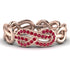 Knot Infinity Ruby Ring - Josephine No. 11