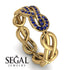 Knot Infinity Sapphire Ring - Josephine No. 13 image 2