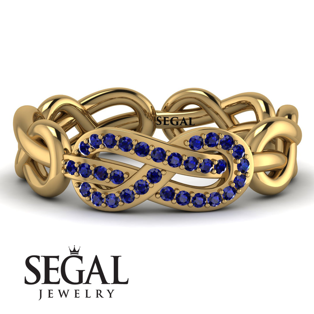 Knot Infinity Sapphire Ring - Josephine No. 13
