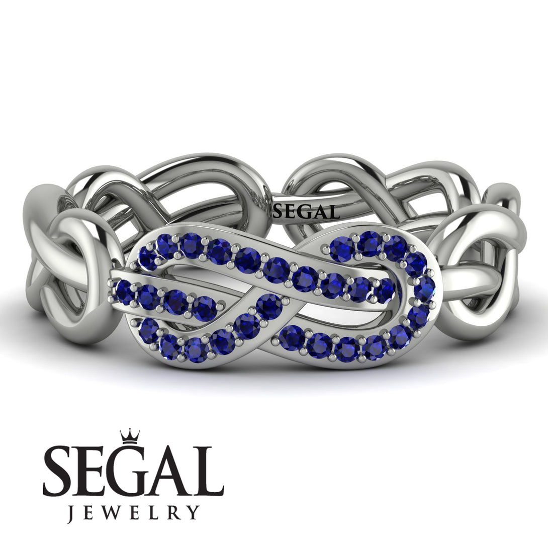 Knot Infinity Sapphire Ring - Josephine No. 15