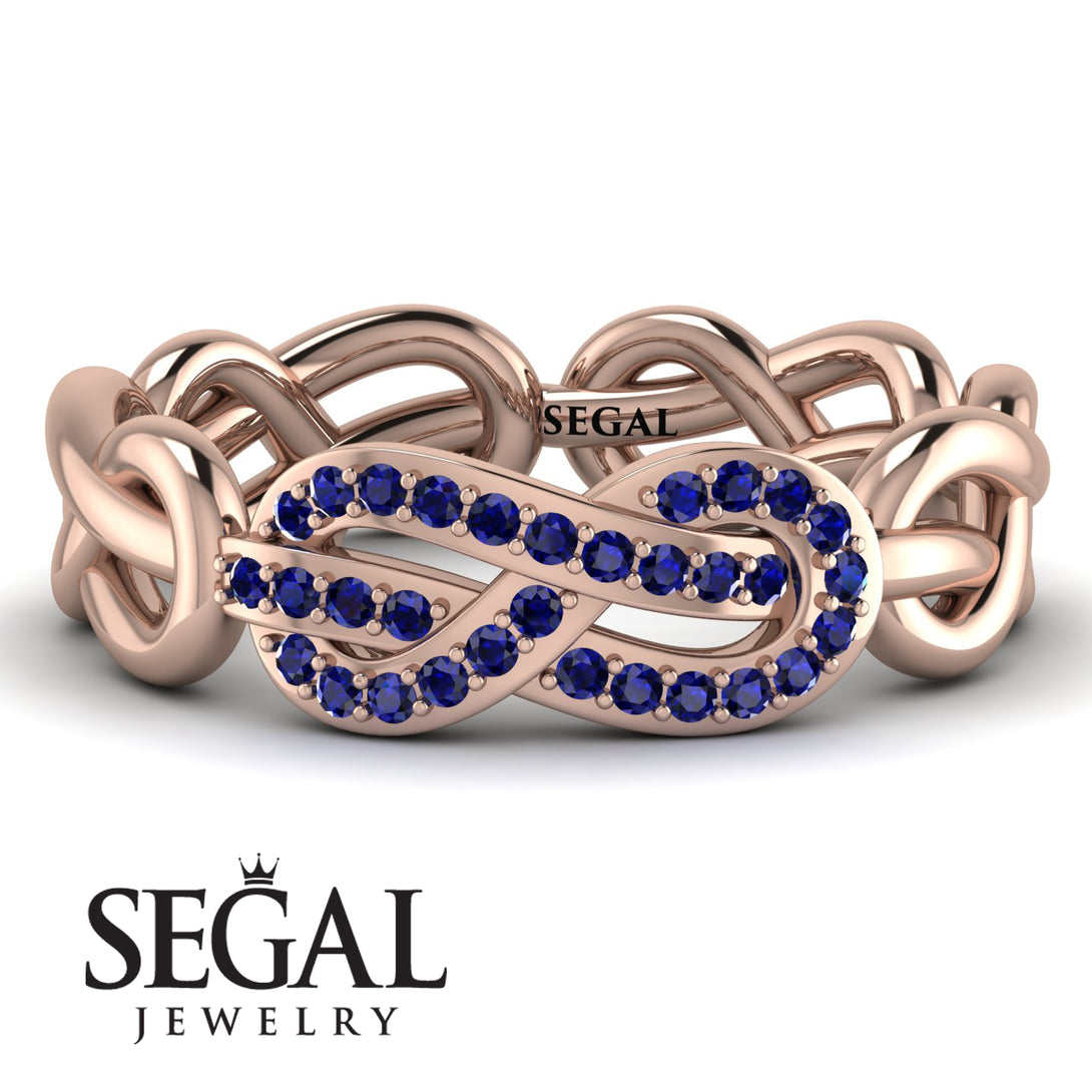 Knot Infinity Sapphire Ring - Josephine No. 14