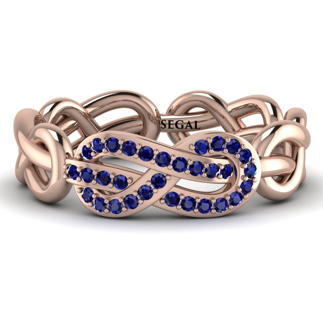 Knot Infinity Sapphire Ring - Josephine No. 14