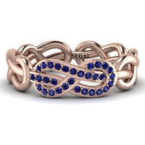 Knot Infinity Sapphire Ring - Josephine No. 14 image 1