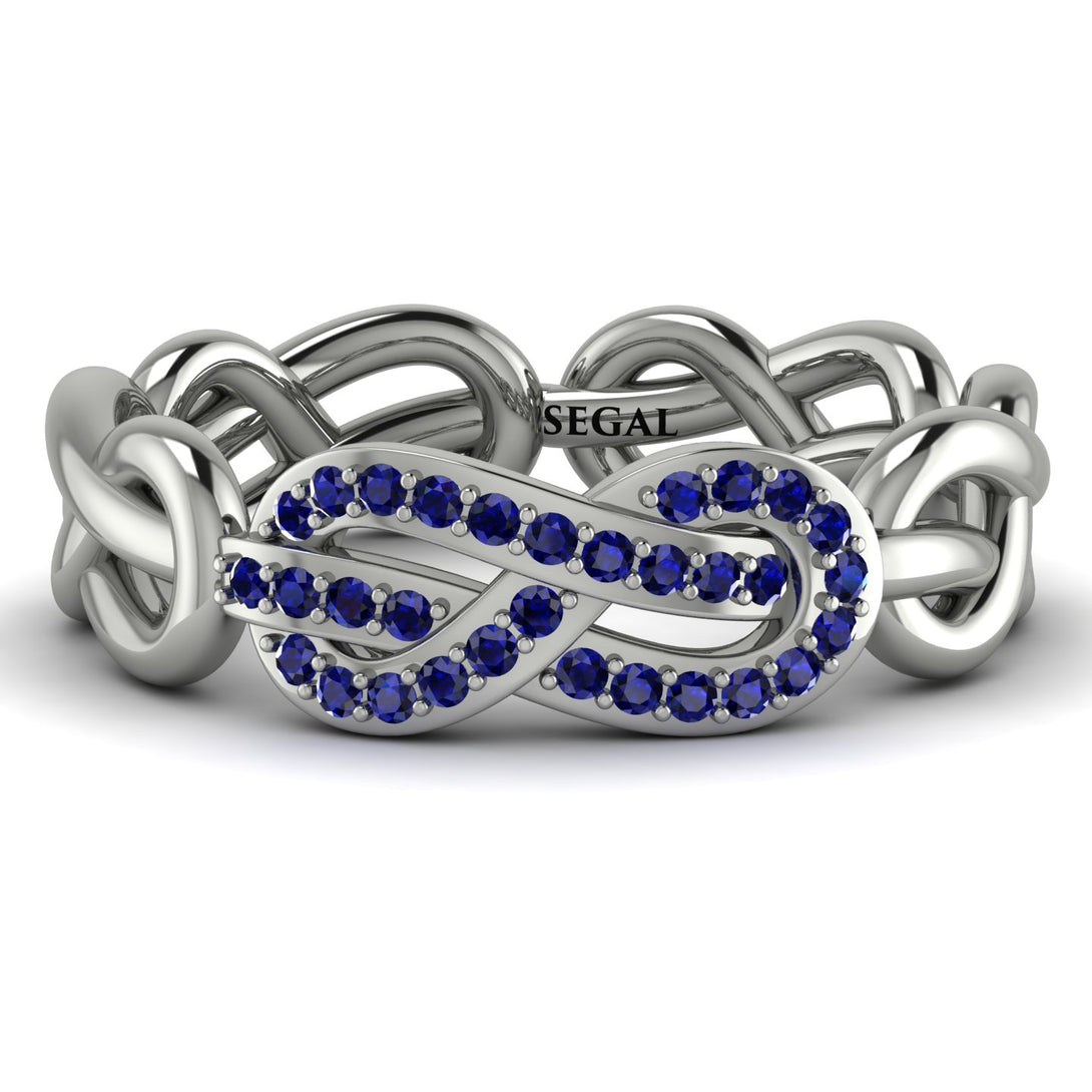 Knot Infinity Sapphire Ring - Josephine No. 15
