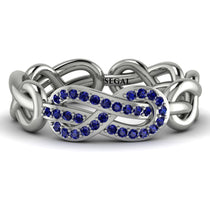 Knot Infinity Sapphire Ring - Josephine No. 15 image 1