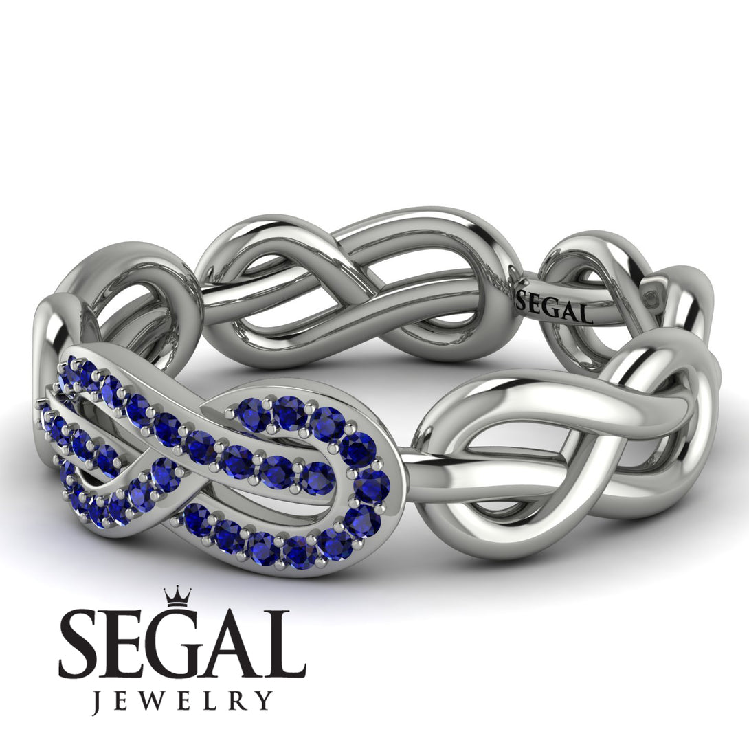 Knot Infinity Sapphire Ring - Josephine No. 15
