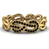 Knot Infinity Black Diamond Ring - Josephine No. 7