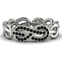 Knot Infinity Black Diamond Ring - Josephine No. 9 image 1