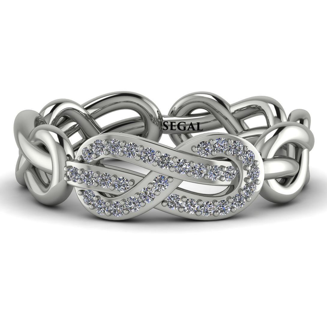 Knot Infinity Diamond Ring - Josephine No. 3