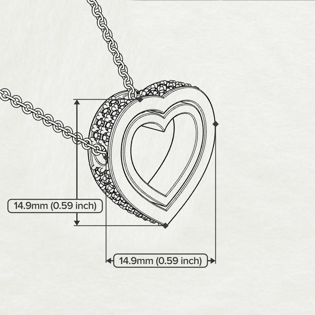 Hidden Emeralds Heart Pendant - Kristen No. 5