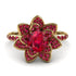 Lotus Ruby Engagement Ring - Princess Lotus no. 7