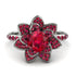 Lotus Ruby Engagement Ring - Princess Lotus no. 9