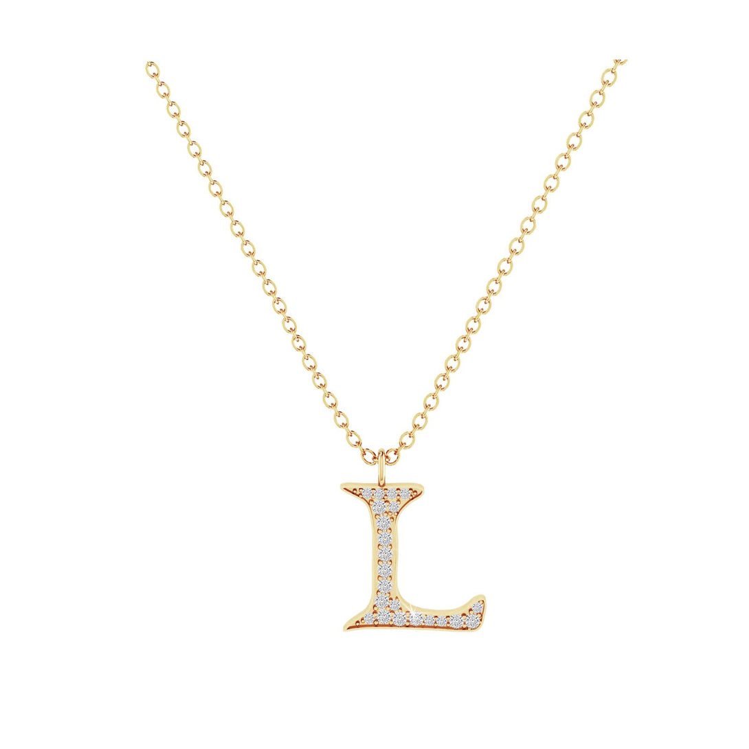 L - Letter Name Necklace Initial Necklace