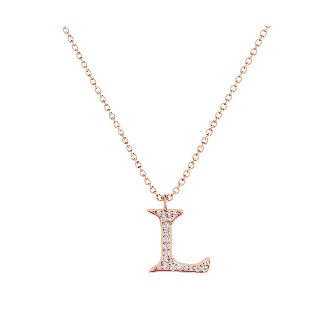 L - Letter Name Necklace Initial Necklace